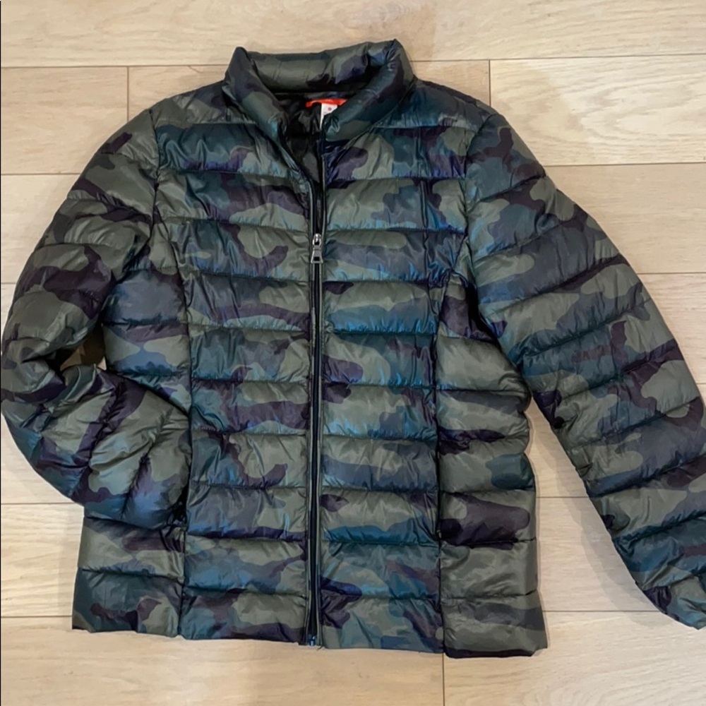 Girl’s Aqua Camouflage Jacket
